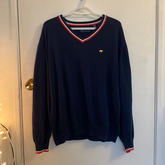 blue long sleeve v-neck - Picture 1 of 1